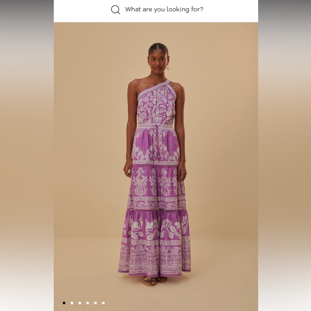 NWT Farm Rio Sweet Garden lilac maxi dress